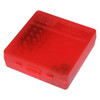MTM Flip-Top 9mm 380 ACP 100 Round Clear Red Ammo Box (P-100-9-29)