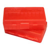 MTM Flip-Top 41 44 45 LC 50 Round Clear Red Ammo Box (P50-44-29)