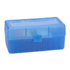 MTM Flip-Top 300 WSM 45-70 7mm R Saum 50 Round Clear Blue Ammo Box (RMLD-50-24)