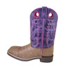SMOKY MOUNTAIN BOOTS Women's Tracie Brown Distress/Purple Leather Cowboy Boots (6220)