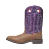 SMOKY MOUNTAIN BOOTS Women's Tracie Brown Distress/Purple Leather Cowboy Boots (6220)