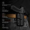GRITR OWB Kydex Right Hand Gun Holster Compatible with Glock 17