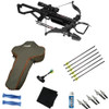 EXCALIBUR Mag Air Black Crossbow Package, Extinguisher Arrow Puller & Lumenok Deactivator, Quill 16.5in Carbon 6-Pack Crossbow Arrows, Tomb Case, Boltcutter 150 Grain 6-Pack Broadheads, X-Slick Superior Rail Lubricant, GRITR Microfiber Cleaning Cloth