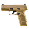 FN AMERICA Reflex NMS 9mm Luger 3.3in 11rd/15rd Mags FDE/FDE Semi-Auto Pistol (66-101409)