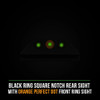 NIGHT FISION Orange Front Ring/Black Rear Rings Night Sight Set for Glock 20/21/40 (GLK-002-003-OGZG)