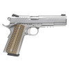 SAVAGE 1911 Gov't .45 Auto 5in 2x 8rds Mags G10 Hyena Brown Grips Stainless Semi-Auto Pistol with Rail (67203)