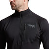 SITKA CORE Midweight Sitka Black Zip T Shirt (10068-BK)