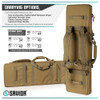 SAVIOR EQUIPMENT Urban Warfare 42in Dark FDE Double Rifle Case (RB-4212DG-VER2-TN)