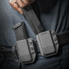 GRITR IWB/OWB Polymer Gun Mag Carrier for 9mm/.40 Double Stack Magazines