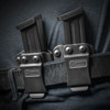 GRITR IWB/OWB Polymer Gun Mag Carrier for 9mm/.40 Double Stack Magazines