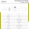 HAWKE Vantage IR 3-9x40mm 1in Riflescope (14223)
