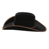 STETSON Foothills 3X Wool Felt Black Cowboy Hat (SWFTHSB-724007)