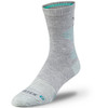 VORTEX Women's Pursuit Trail Stay Active Crew Grey Heather/Aqua Sock (122-36-GHA)
