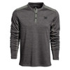 VORTEX Men's Northern Heights Henley Grey Heather LS Shirt (220-19-GHT)