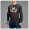 VORTEX Men's Full-Tine Charcoal Heather Long Sleeve T-Shirt (VOR-221-05-CHH)