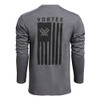 VORTEX Mens Salute Titanium Heather T-Shirt (222-02-THE)