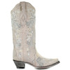 CORRAL Women's White Floral Embroidery & Crystals Boots (A3521-LD)