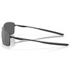 OAKLEY SI Square Wire Sunglasses with Blackside Frame and Prizm Black Polarized Lens (OO4075-1260)