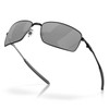 OAKLEY SI Square Wire Sunglasses with Blackside Frame and Prizm Black Polarized Lens (OO4075-1260)