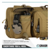 SAVIOR EQUIPMENT Urban Warfare 55in Dark FDE Double Rifle Bag (RB-5512DG-VER2-TN)