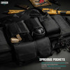 SAVIOR EQUIPMENT Specialist Double Rifle Obsidian Black Bag (RB-3613DG-WS-BK)