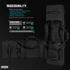 SAVIOR EQUIPMENT Specialist Double Rifle Obsidian Black Bag (RB-3613DG-WS-BK)