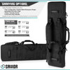 SAVIOR EQUIPMENT Urban Warfare Double Rifle Obsidian Black Bag (RB-5512DG-VER2-BK)