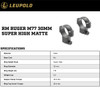 LEUPOLD Ruger M77 30mm Super High Matte Black Ringmount (51043)
