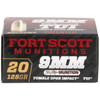 FORT SCOTT MUNITIONS 9mm 125gr Subsonic 20rd/Box Handgun Ammo (9MM-125-SCVSS)