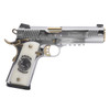 EAA Girsan MC1911 Liberador II 9mm 5in 10rd Chrome/Gold Engraved Pistol (391053)