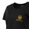 BERETTA Women's Aeon Black Short Sleeve T-Shirt (TS108T18900999 )