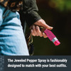 SABRE Jeweled Pink Pepper Spray with Key Ring (KR-J-PK-02)