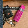 SABRE Jeweled Pink Pepper Spray with Key Ring (KR-J-PK-02)