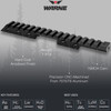 WARNE Mountain Tech Black Anodized 15 MOA Picatinny Rail Adapter for CZ 457 11mm (7757M)
