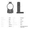WARNE Vapor 30mm High Matte Rings (V415M)