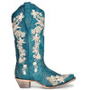 CORRAL Women's A4361 Navy Blue Studs & Floral Embroidery & Crystals Boots (A4361)