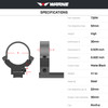 WARNE .22 30mm High Matte Rings (732M)