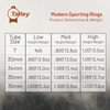 TALLEY Modern 30mm High Black Sporting Rings (TMS30H)