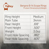 TALLEY 34mm Medium Scope Rings for Bergara B-14 (840700)