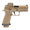 SIG SAUER M18X 9mm 3.9in 3x 21rd Mags Coyote Tan Pistol with ROMEO-M17 Red Dot Sight (M18X-9-RX)