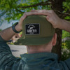GRITR One Size Casual Trucker Hat for Everyday Wear w/ Patch & Flat-Bill Visor, Loden