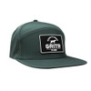 GRITR One Size Casual Trucker Hat for Everyday Wear w/ Patch & Flat-Bill Visor, Steel Green