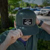GRITR One Size Casual Trucker Hat for Everyday Wear w/ Patch & Flat-Bill Visor, Steel Green