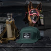 GRITR One Size Casual Trucker Hat for Everyday Wear w/ Patch & Flat-Bill Visor, Steel Green