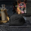 GRITR One Size Casual Trucker Hat for Everyday Wear w/ Patch & Pre-Curved Visor, Black