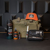 GRITR Tactical Range Bag, Multi-Caliber Firearm Cleaning Kit w/ 3 Gun CLP Solutions, 24 fl oz Stainless Steel Insulated Water Bottle & Trucker Hat