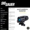 SIG SAUER Romeo-MSR Gen II 2 MOA Red Dot Sight And 3x22mm Juliet3-Micro Magnifier Combo Kit (SORJMSR101)
