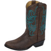 Open-box: SMOKY MOUNTAIN BOOTS Kids Monterey Western Boots, Color: Brown, Size: 2.5, Width: R (1623C-2.5R) - Damaged package