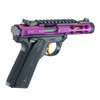 RUGER Mark IV 22/45 Lite 22LR 4.4in Threaded Barrel 2x 10rd Purple/Gold Pistol (43931)