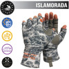 GLACIER GLOVE Islamorada Gray Camo Sun Gloves (079ST)